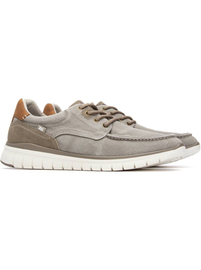 Baskets à lacets pour homme Beige - Kiabi