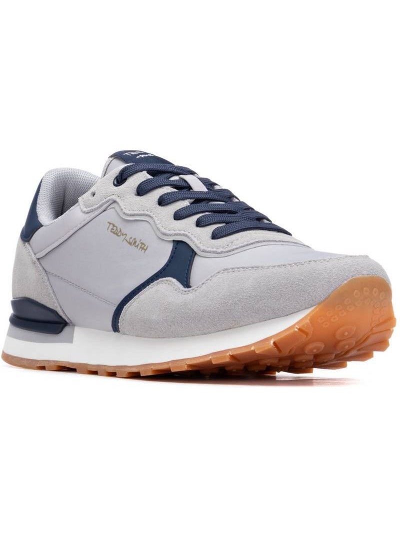 Baskets à lacets pour homme Gris - Kiabi