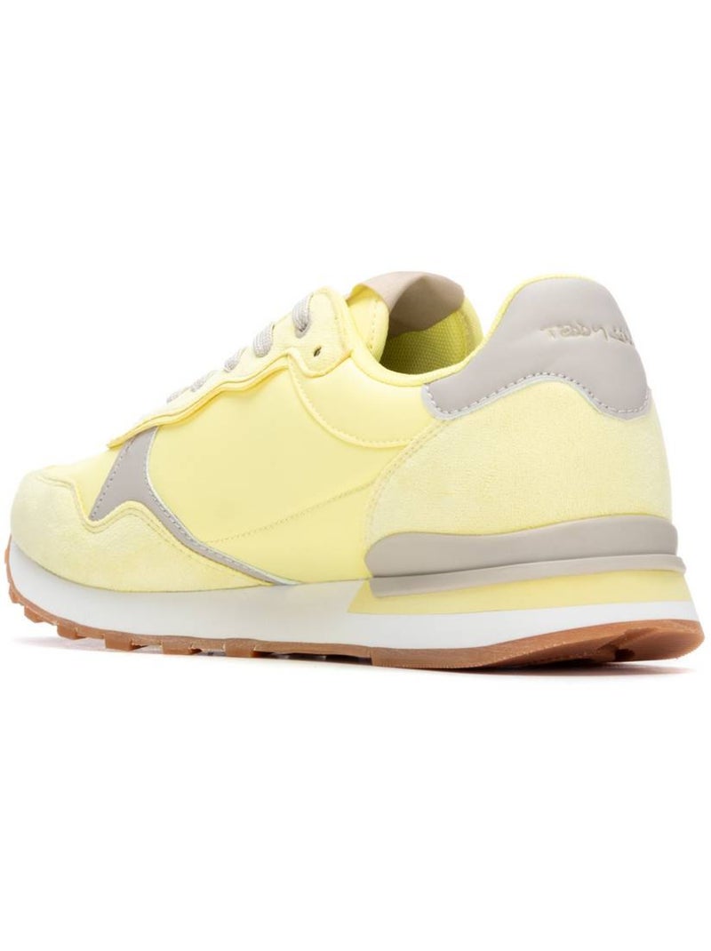 Baskets à lacets pour homme Jaune - Kiabi