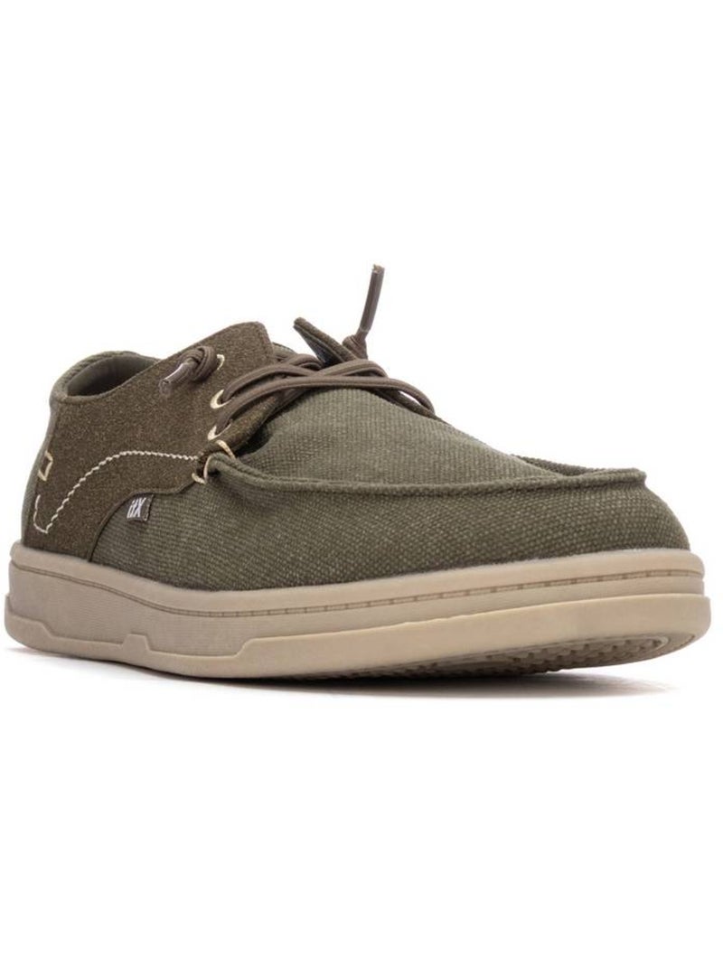 Baskets à lacets pour homme Kaki - Kiabi