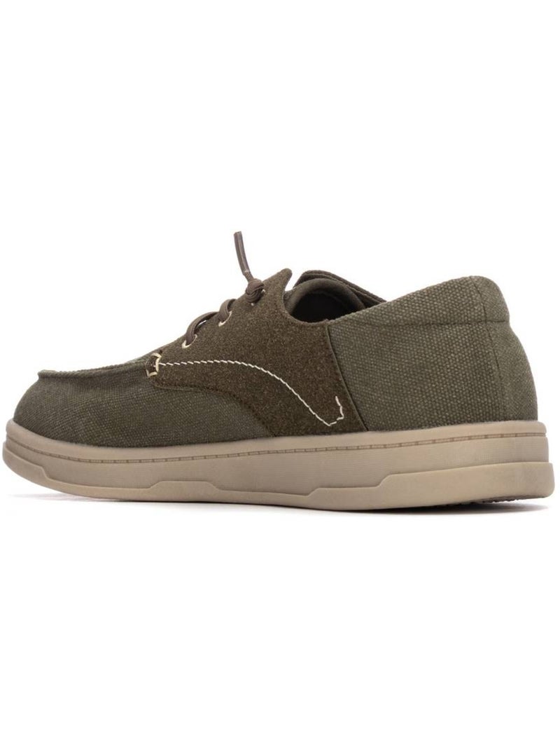 Baskets à lacets pour homme Kaki - Kiabi