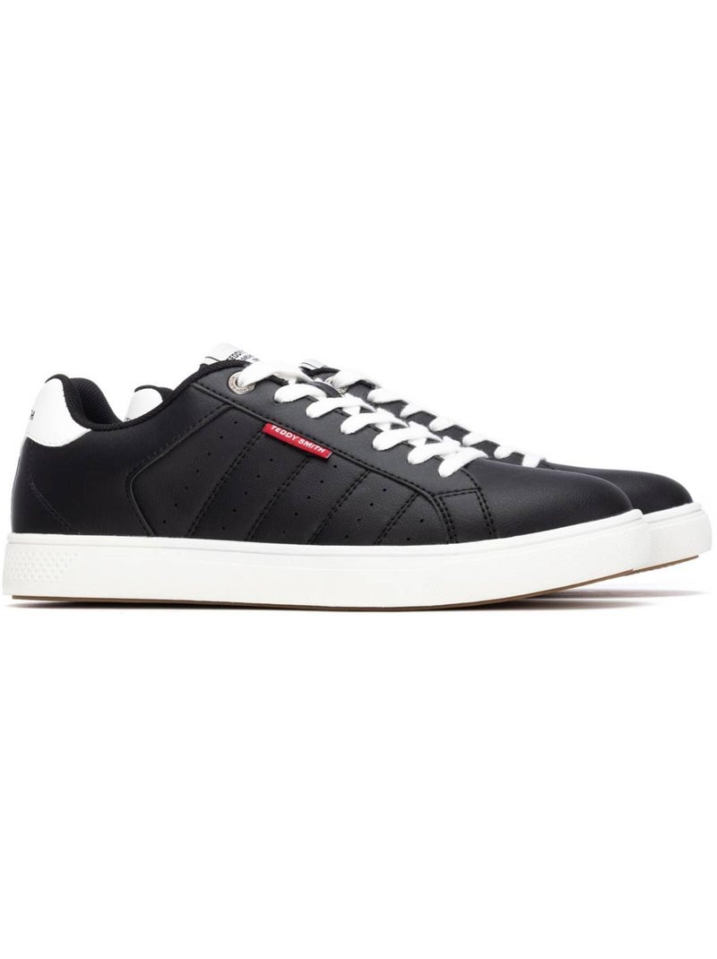 Baskets à lacets pour homme Noir - Kiabi