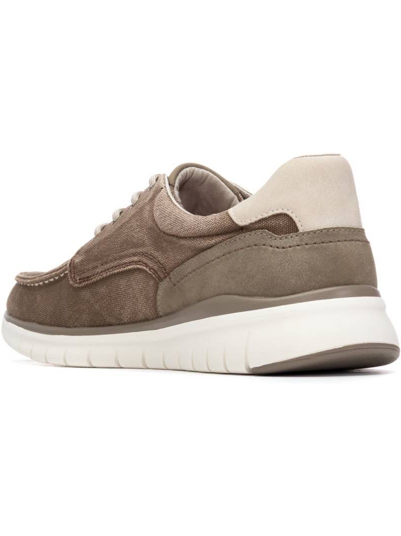 Baskets à lacets pour homme Taupe - Kiabi