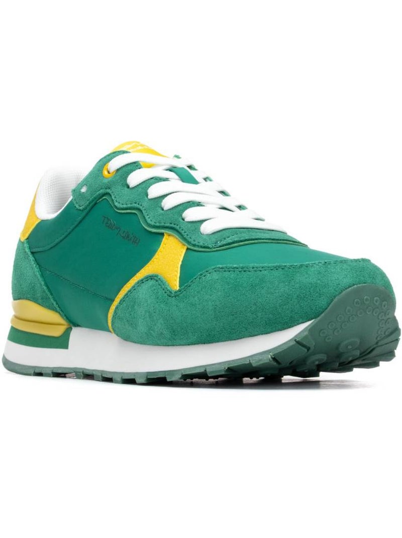Baskets à lacets pour homme Vert - Kiabi