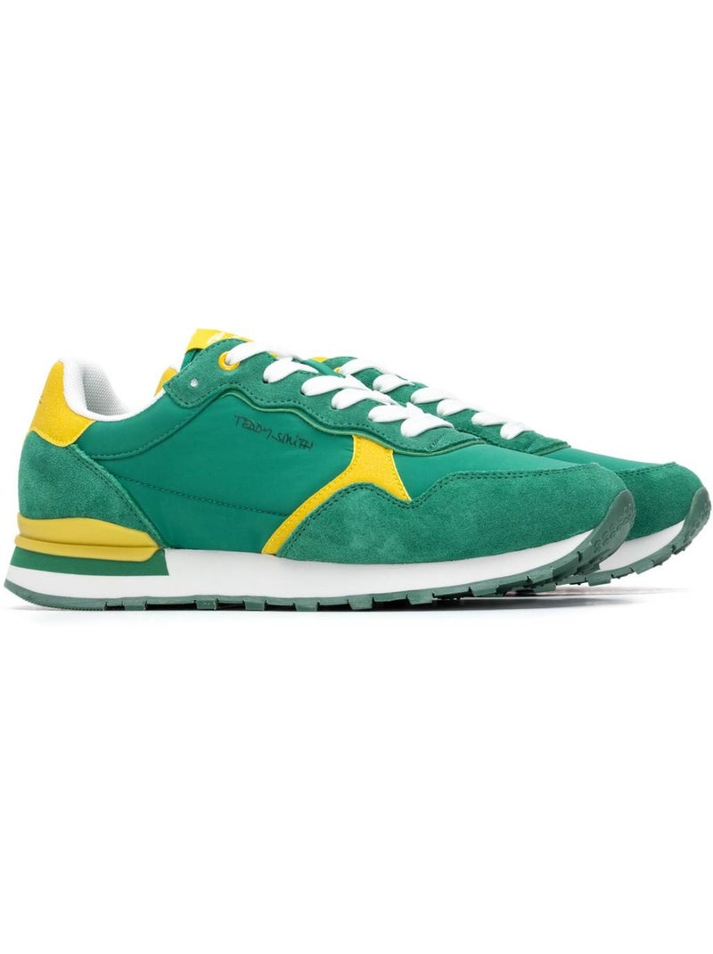 Baskets à lacets pour homme Vert - Kiabi