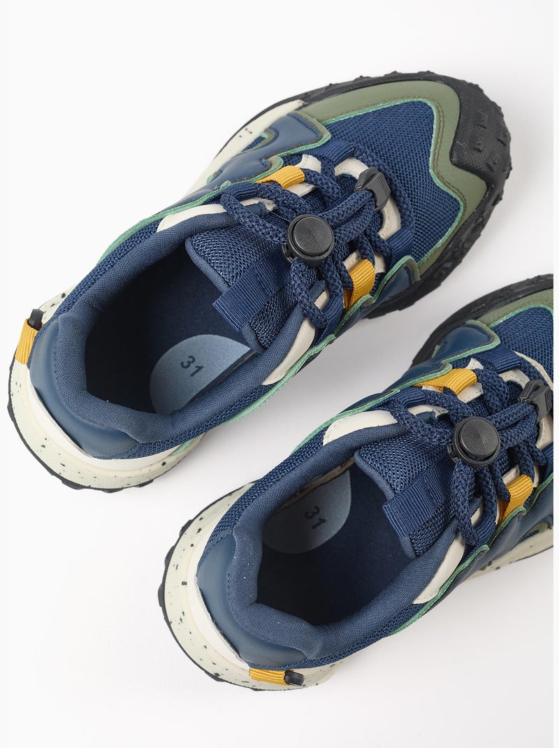 Baskets à lacets réglables Superlight Runner Bleu foncé - Kiabi