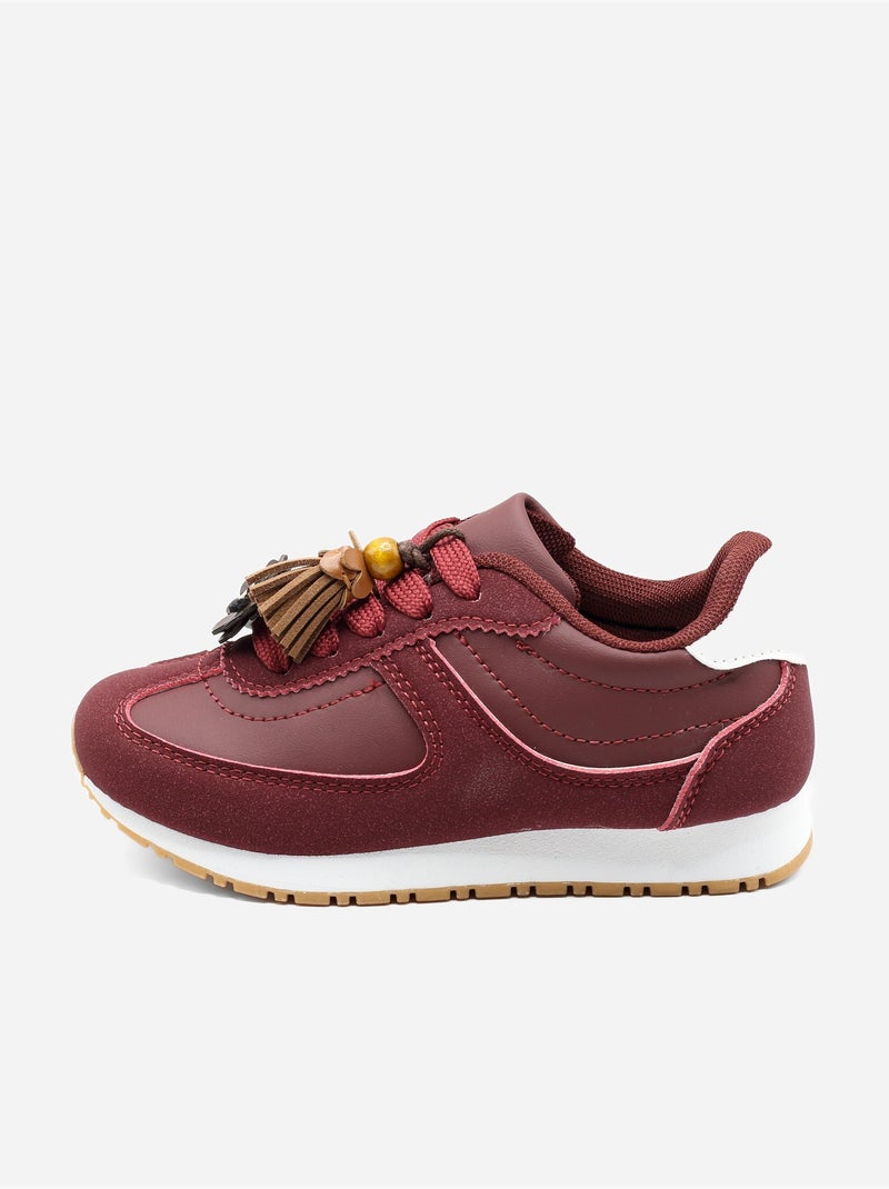 Baskets a lacets Rouge - Kiabi