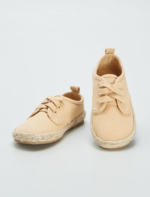 Baskets à lacets style espadrilles - Kiabi