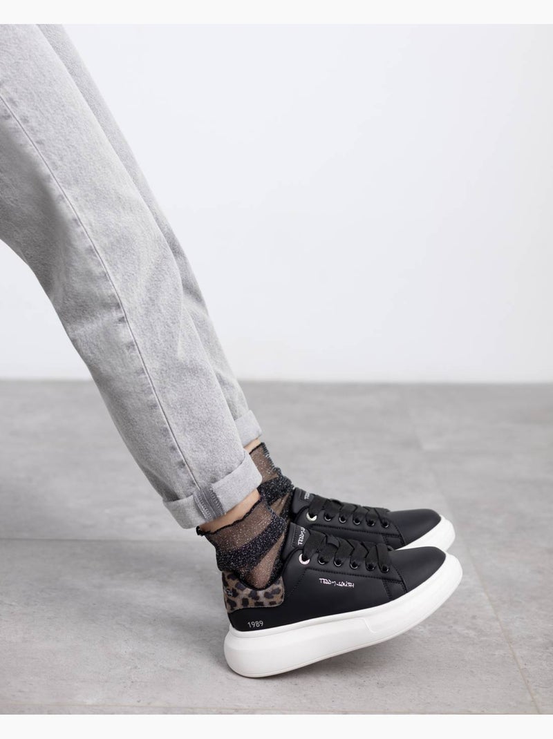 Baskets à lacets Teddy Smith Noir - Kiabi