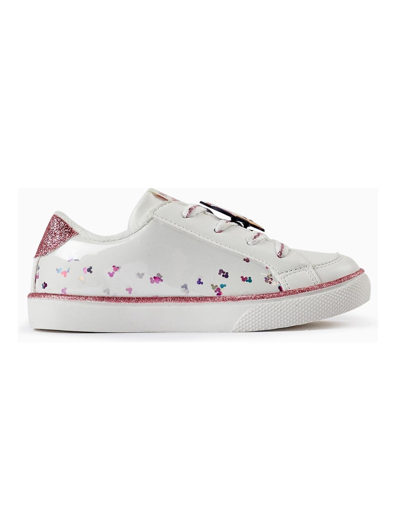 Baskets à paillettes pour fille 'Minnie'   MINNIE Blanc - Kiabi