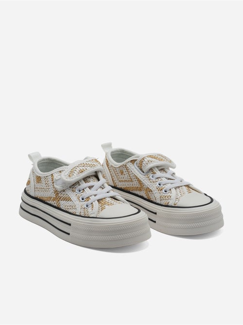 Baskets à plateforme - Rock and Joy - Kiabi