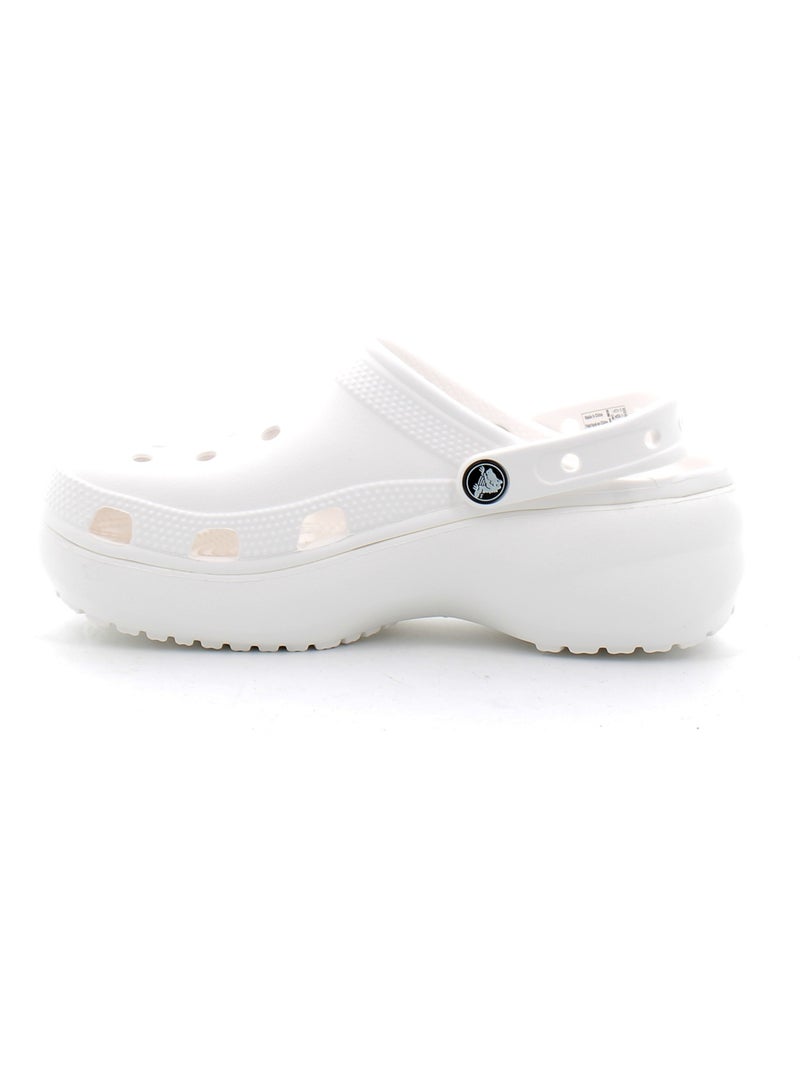 Baskets à Plateforme en Synthétique Crocs Blanc - Kiabi
