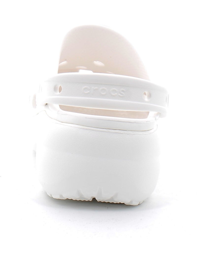 Baskets à Plateforme en Synthétique Crocs Blanc - Kiabi