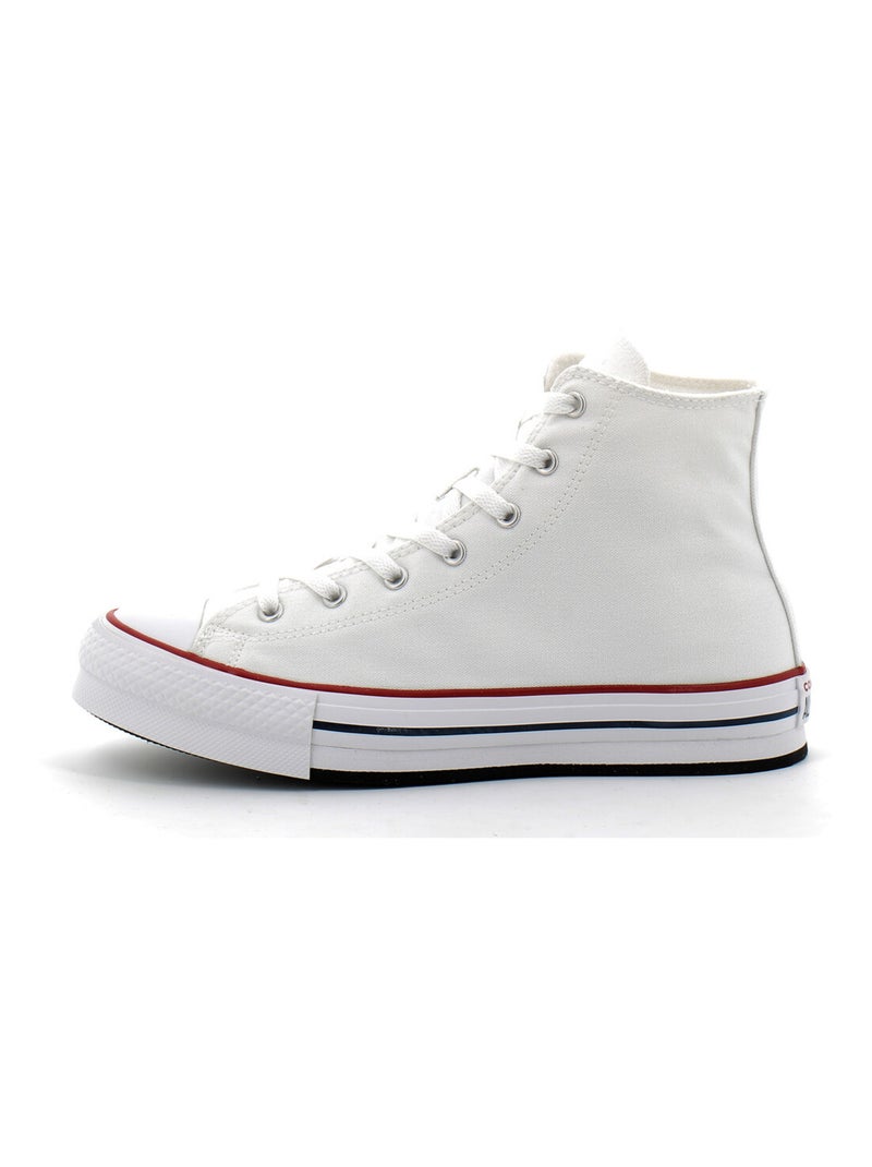 Baskets à Plateforme en Textile Converse Blanc - Kiabi