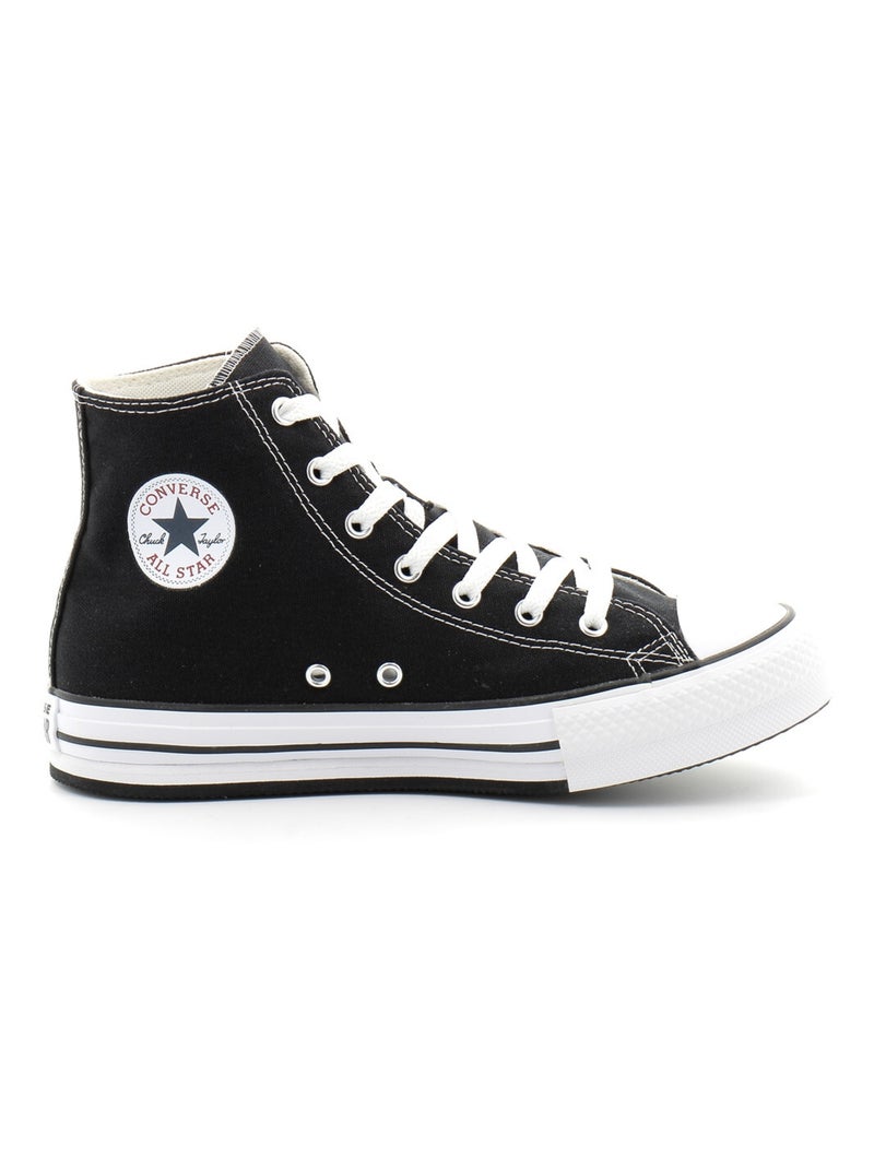 Baskets à Plateforme en Textile Converse Noir - Kiabi