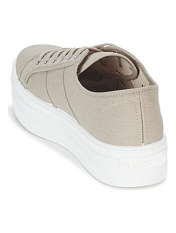 Baskets à Plateforme en Toile Pour Femme