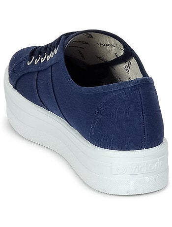 Baskets à Plateforme en Toile Pour Femme