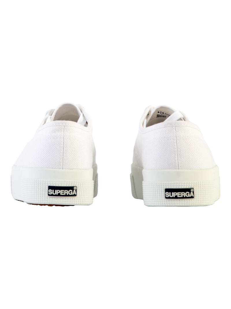 Baskets à Plateforme en Toile Superga Blanc - Kiabi