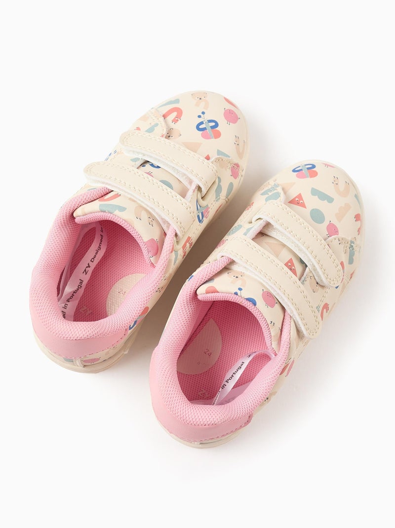 Baskets à Scratch avec Motif Rose clair - Kiabi