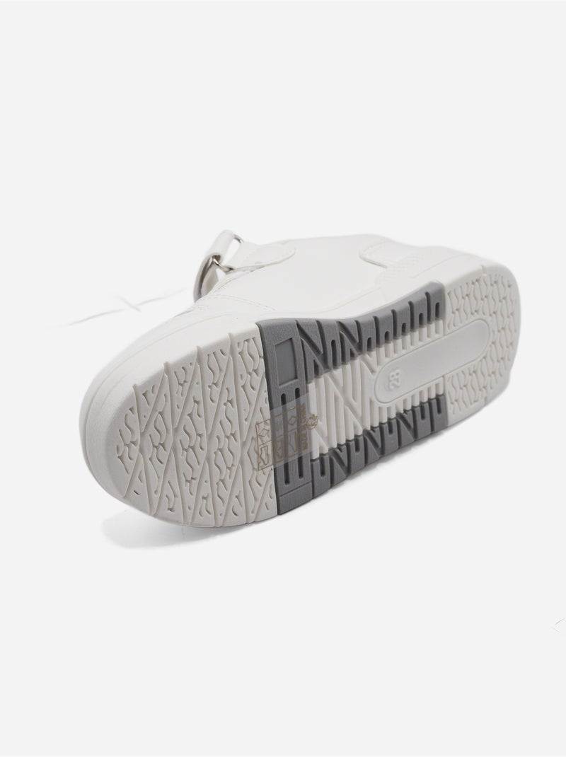Baskets à scratch Blanc - Kiabi