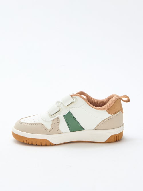 Baskets à scratch en simili quadricolore - Kiabi