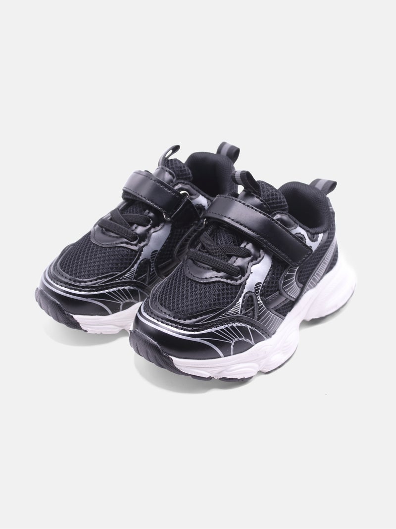 Baskets à scratch Noir - Kiabi