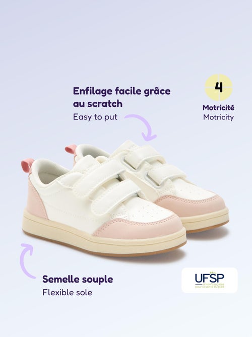 Baskets à scratchs - motricité 4 'marcher' - Kitchoun - Kiabi
