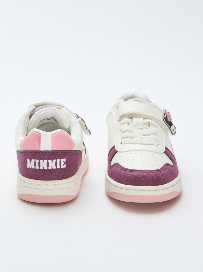 Baskets à scratchs et lacets 'Minnie' 'Disney' Blanc - Kiabi
