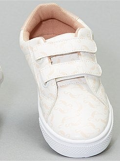 Baskets à scratchs 'flamant rose' - Kiabi