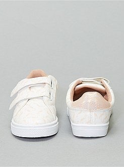 Baskets à scratchs 'flamant rose' - Kiabi