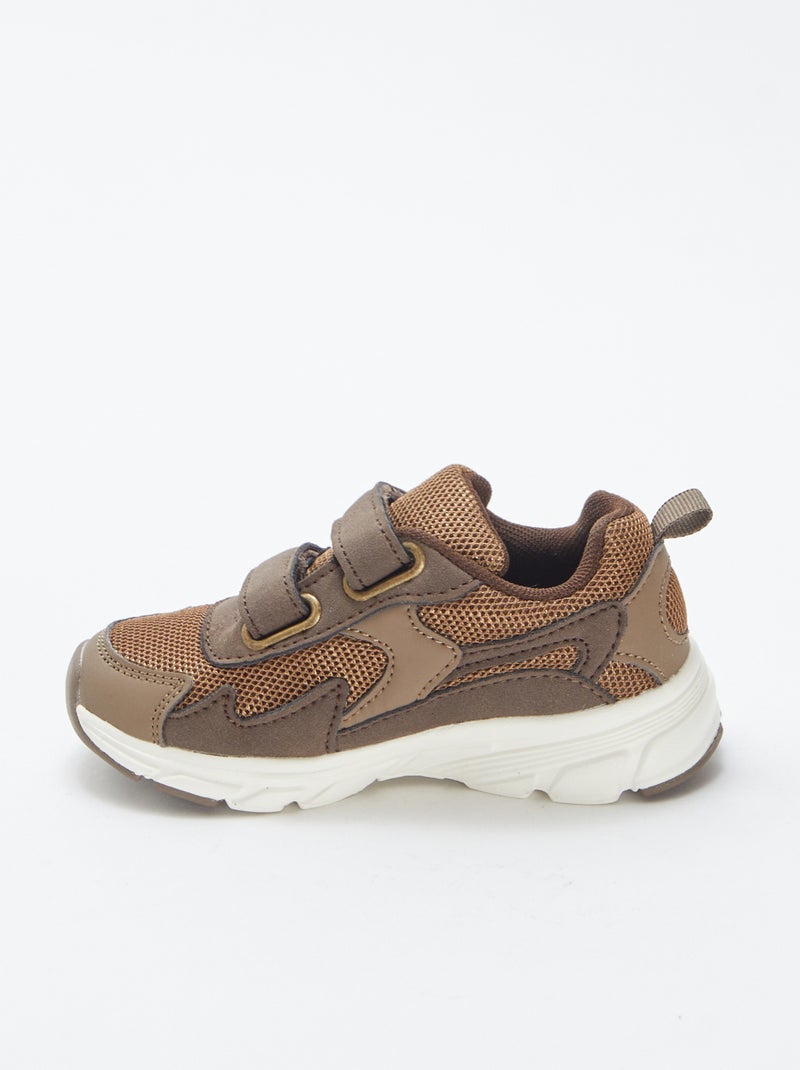 Baskets à scratchs Marron - Kiabi