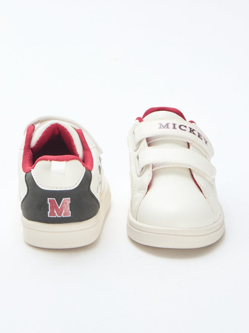 Baskets à scratchs 'Mickey' 'Disney' Blanc - Kiabi