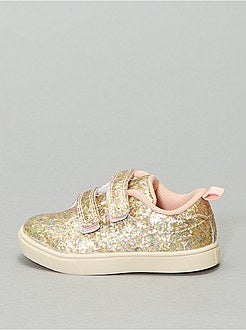 Baskets à scratchs pailletées - Kiabi