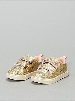 Baskets à scratchs pailletées - Kiabi