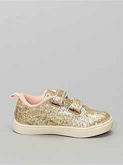 Baskets à scratchs pailletées - Kiabi