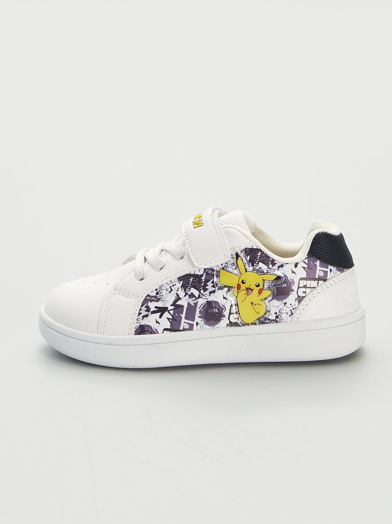 Baskets à scratchs 'Pikachu' 'Pokemon' blanc - Kiabi