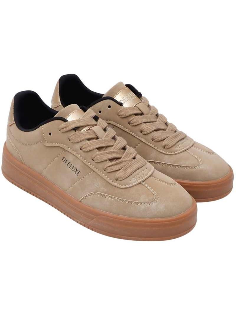 Baskets à semelle contrastante, style sportwear tendance
 'Deeluxe' Beige - Kiabi