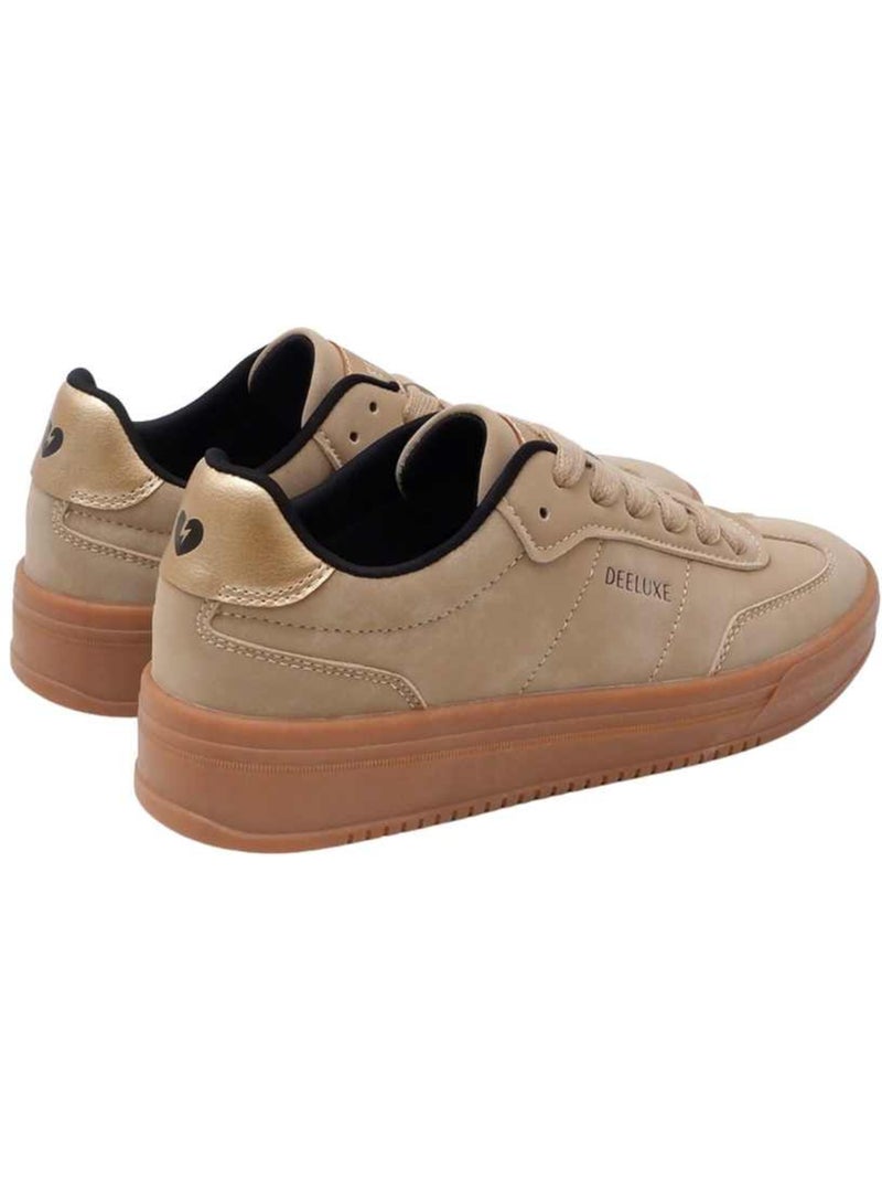 Baskets à semelle contrastante, style sportwear tendance
 'Deeluxe' Beige - Kiabi
