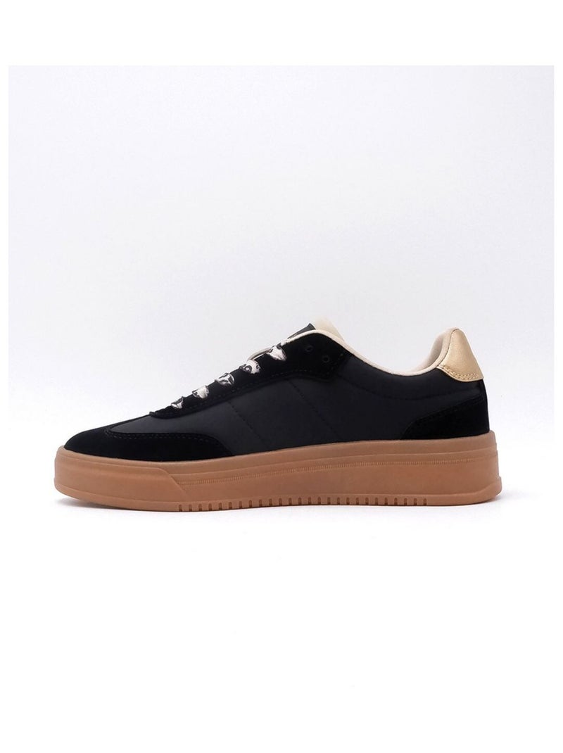 Baskets à semelle contrastante, style sportwear tendance
 'Deeluxe' Noir - Kiabi