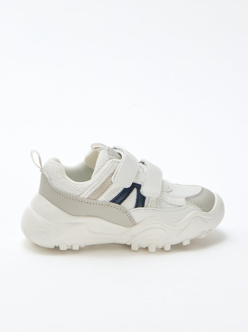 Baskets à semelle épaisse Gris - Kiabi