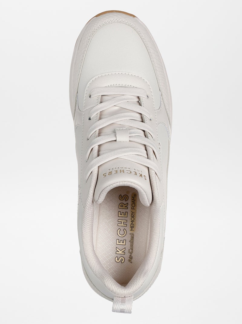 Baskets à semelles compensées 'Skechers' blanc - Kiabi