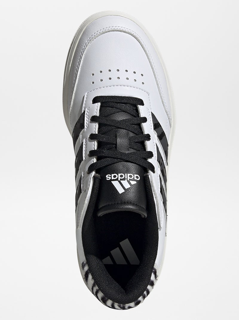 Baskets 'adidas' courtblock Blanc/Noir - Kiabi
