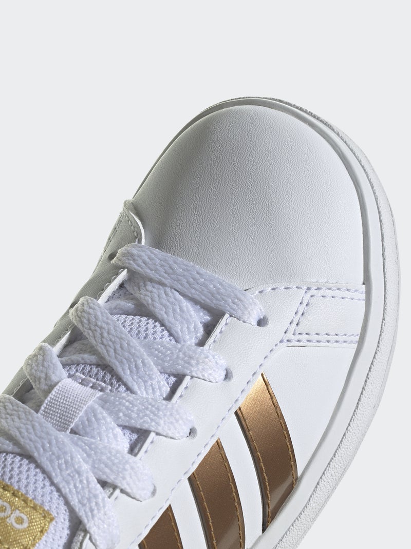 Baskets 'adidas' 'Grand court ' Blanc/Doré - Kiabi