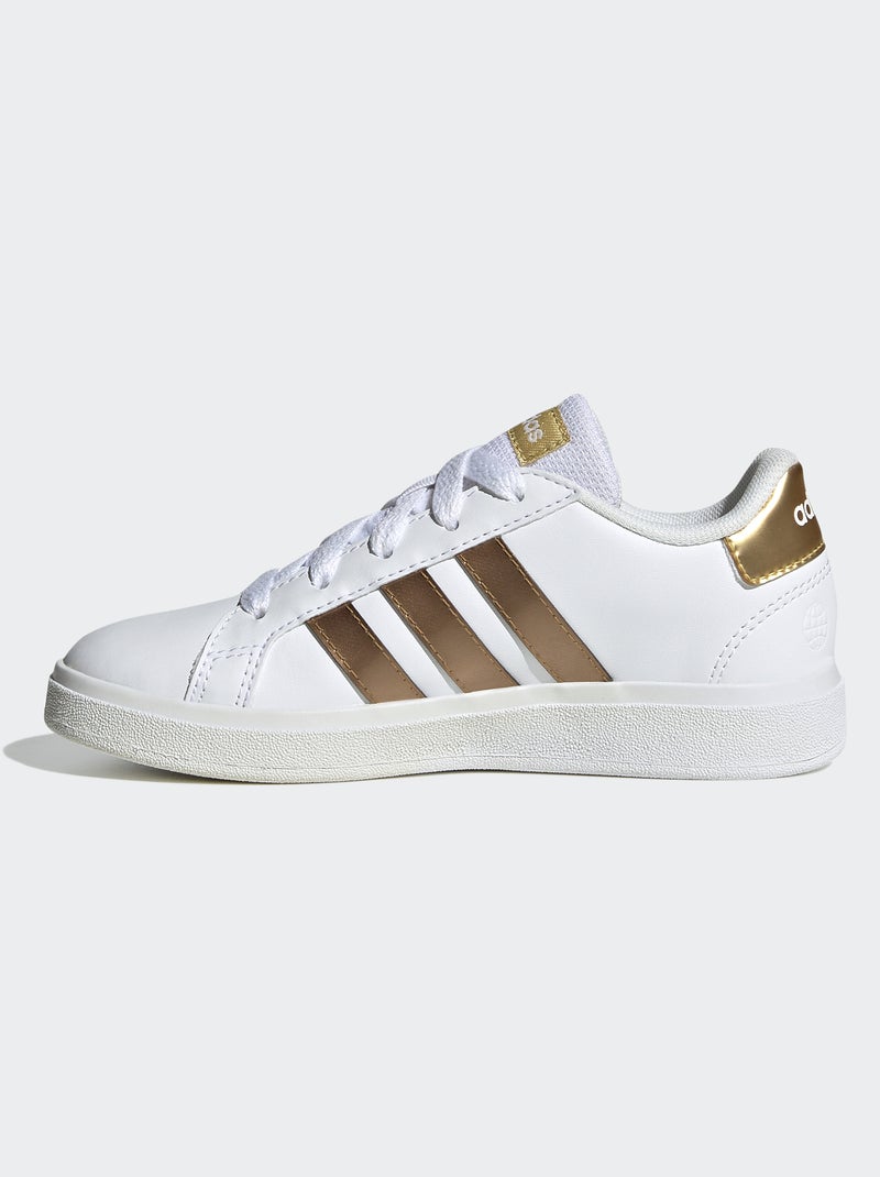 Baskets 'adidas' 'Grand court ' Blanc/Doré - Kiabi