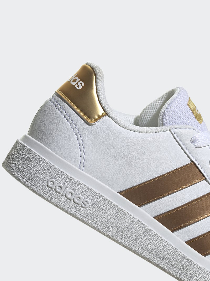 Baskets 'adidas' 'Grand court ' Blanc/Doré - Kiabi
