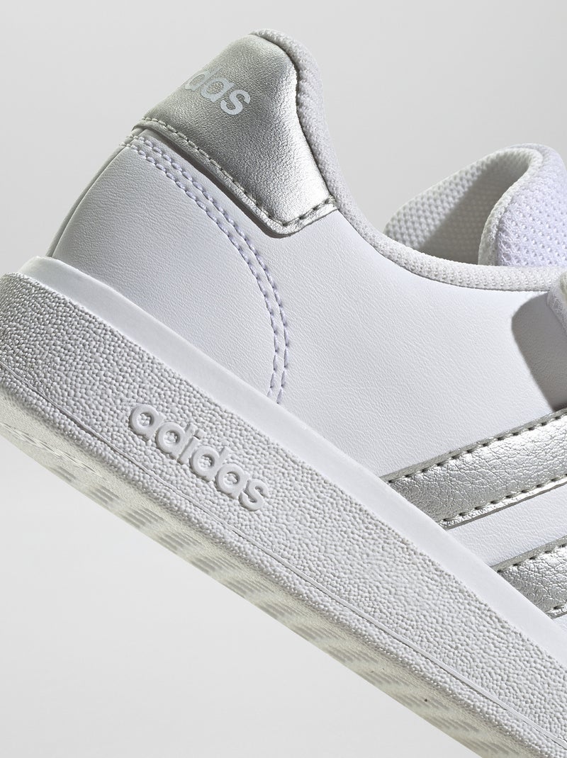 Baskets 'adidas' 'Grand court' Blanc/argenté - Kiabi