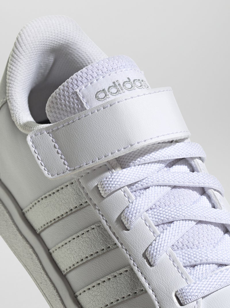 Baskets 'adidas' 'Grand court' Blanc/argenté - Kiabi