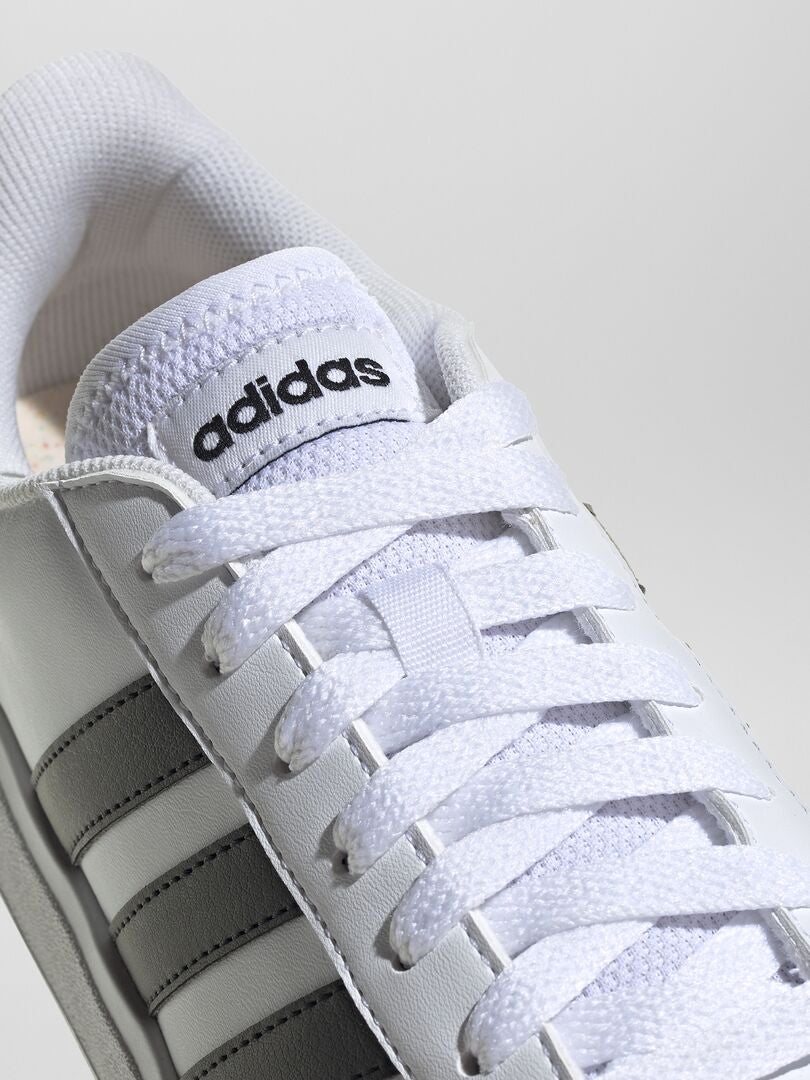 Baskets 'adidas' 'Grand court' Blanc/noir - Kiabi