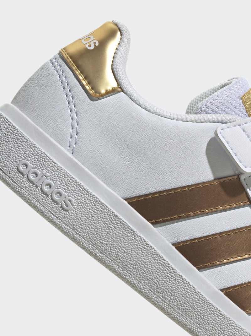 Baskets 'adidas' 'Grand court' Blanc/or - Kiabi