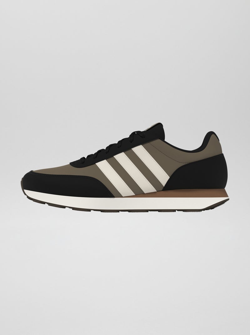 Baskets 'adidas' tricolore 'Run 60s' Marron/noir/vert - Kiabi